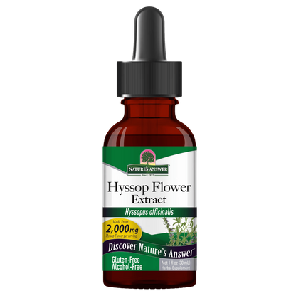 Hyssop Flower Extract 2000mg Alcohol Free - Nature's Answer®