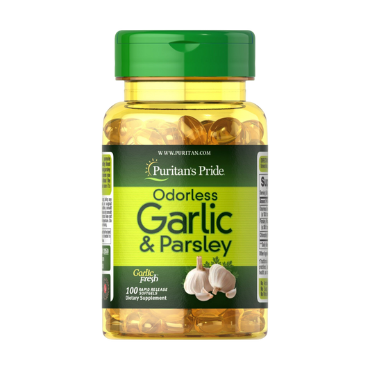 Odorless Garlic + Parsley 500mg/ 100mg - Puritan's Pride®