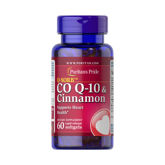Q-Sorb™ Coenzyme Q-10 + Cinnamon - Puritan's Pride®