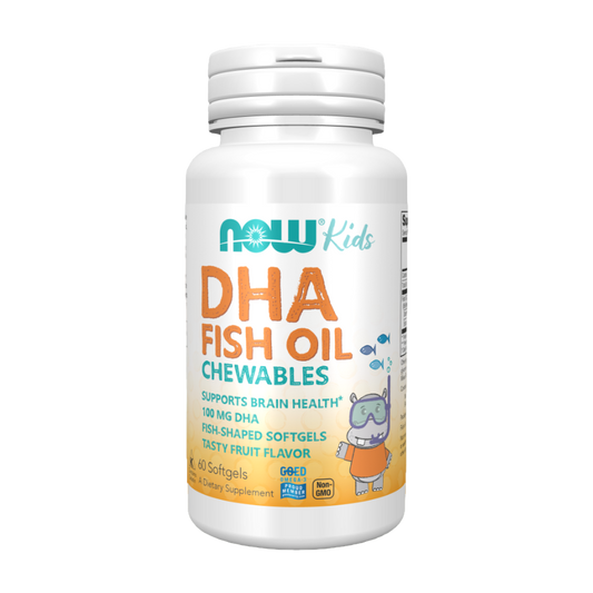 DHA Kids Fish Oil Chewable 100mg - NOW Foods®