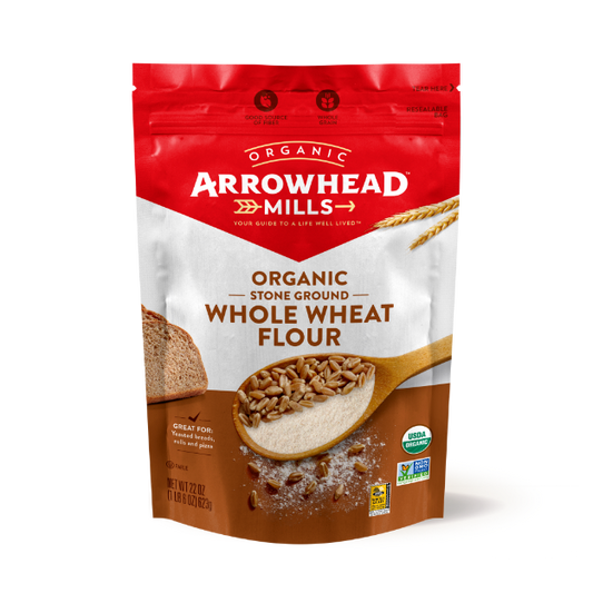 Whole Wheat Flour Organic - Stone Ground - Arrowhead Mills®