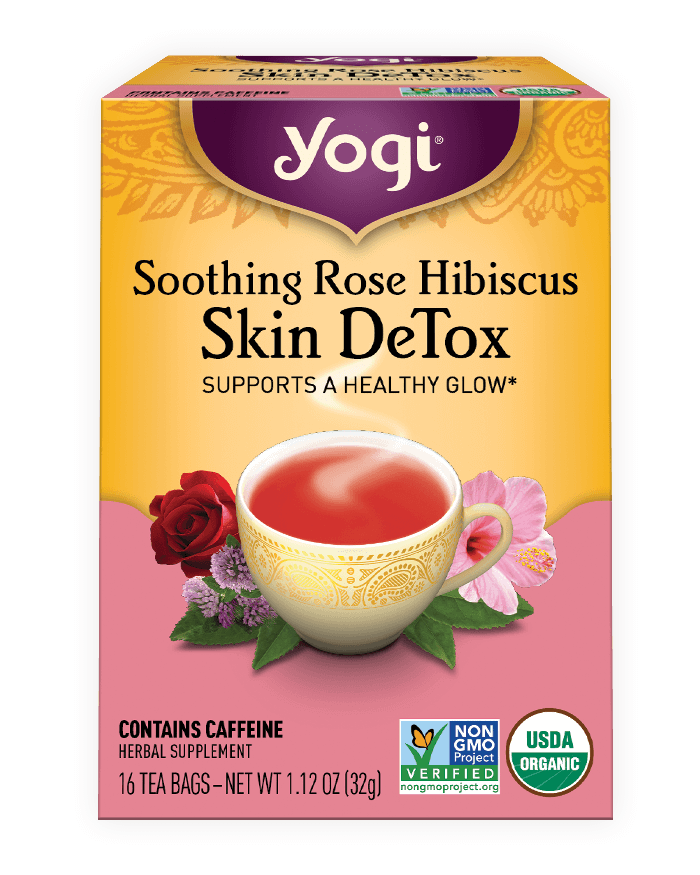 Soothing Rose Hibiscus Skin DeTox Tea - Yogi Tea®