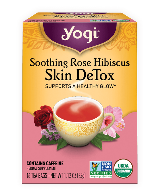 Soothing Rose Hibiscus Skin DeTox Tea - Yogi Tea®