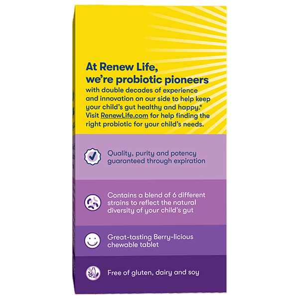 Kids Probiotic Chewable Tablets 3 Billion CFU - Renew Life®