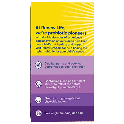 Kids Probiotic Chewable Tablets 3 Billion CFU - Renew Life®