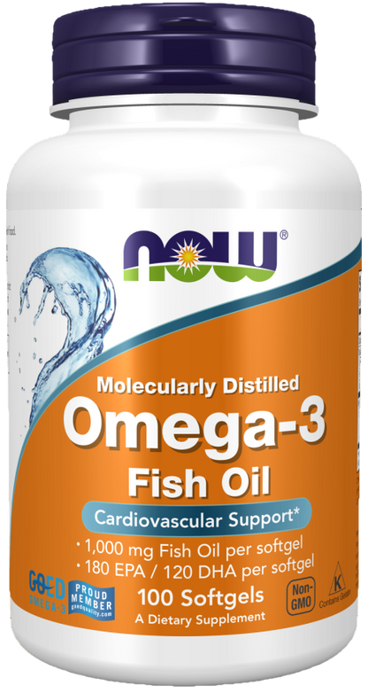 Omega-3 Fish Oil 1000mg - NOW Foods®