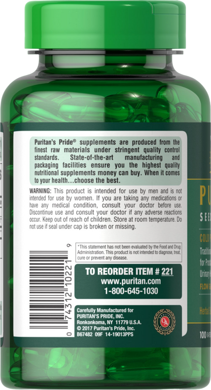 Pumpkin Seed Oil 100mg - Puritan's Pride®